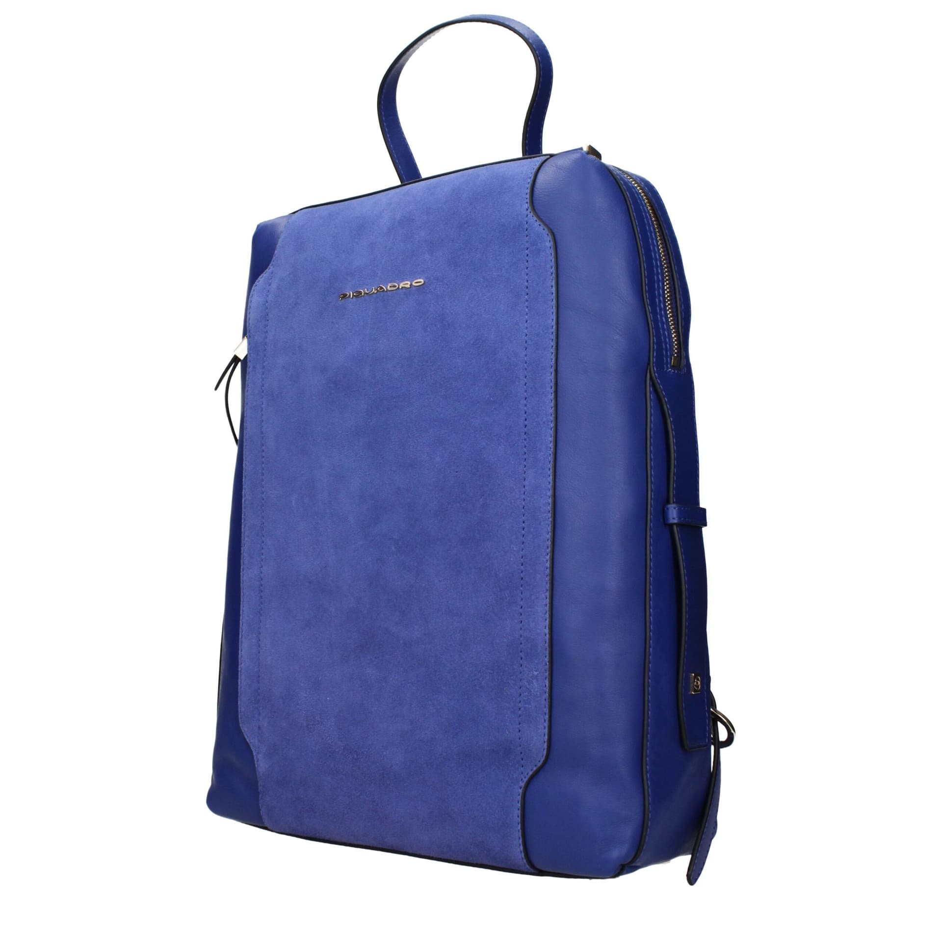 Piquadro Blue Leather Backpack - 2