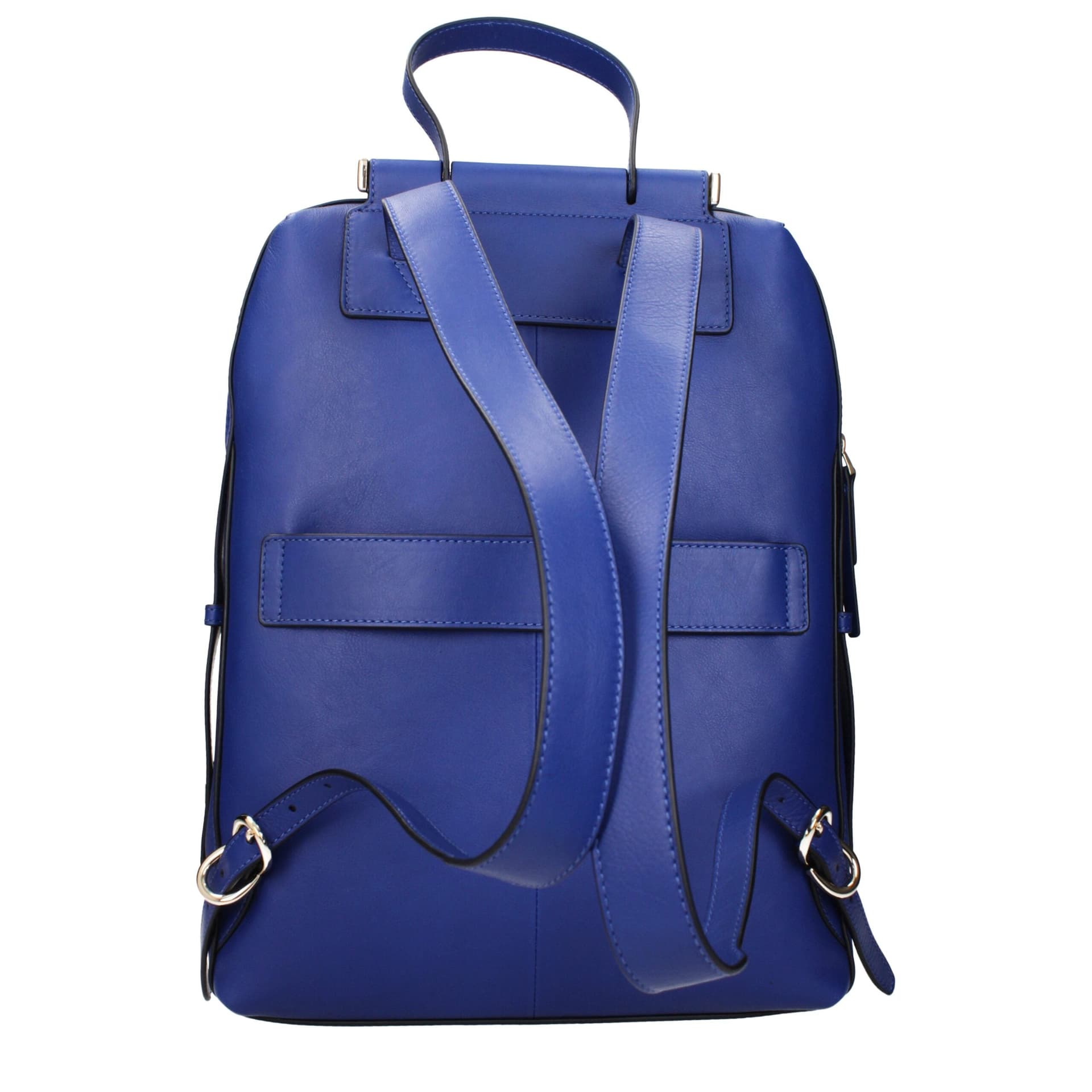 Piquadro Blue Leather Backpack - 3