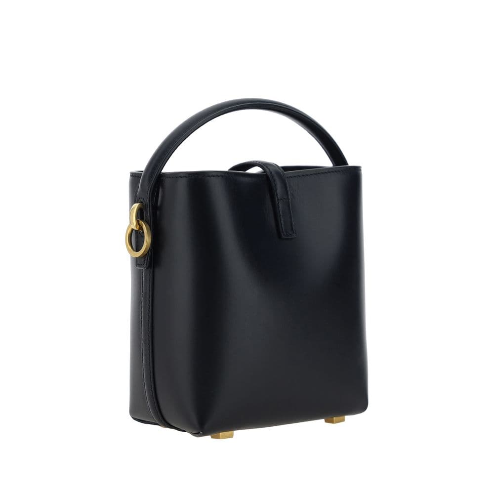 Saint Laurent Black Calf Leather Bos Taurus Shoulder Bag - 3