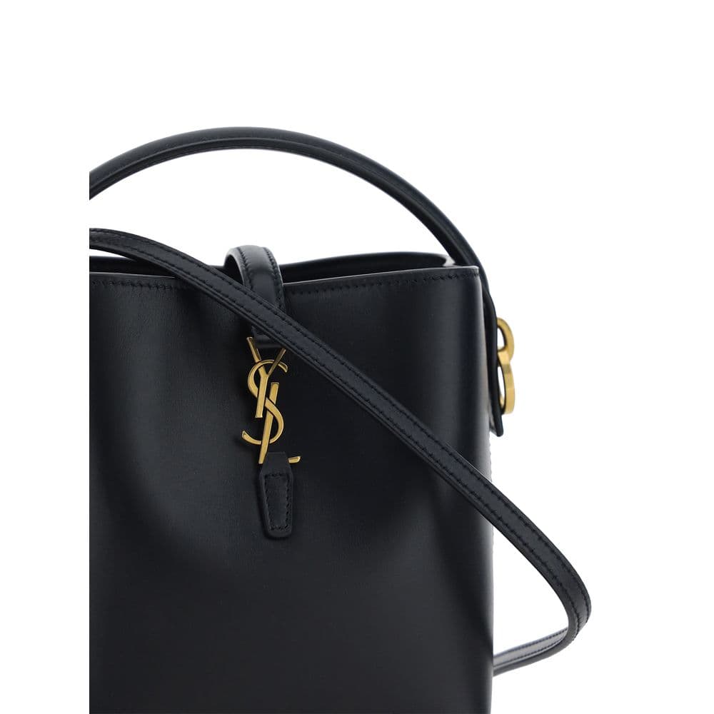Saint Laurent Black Calf Leather Bos Taurus Shoulder Bag - 4