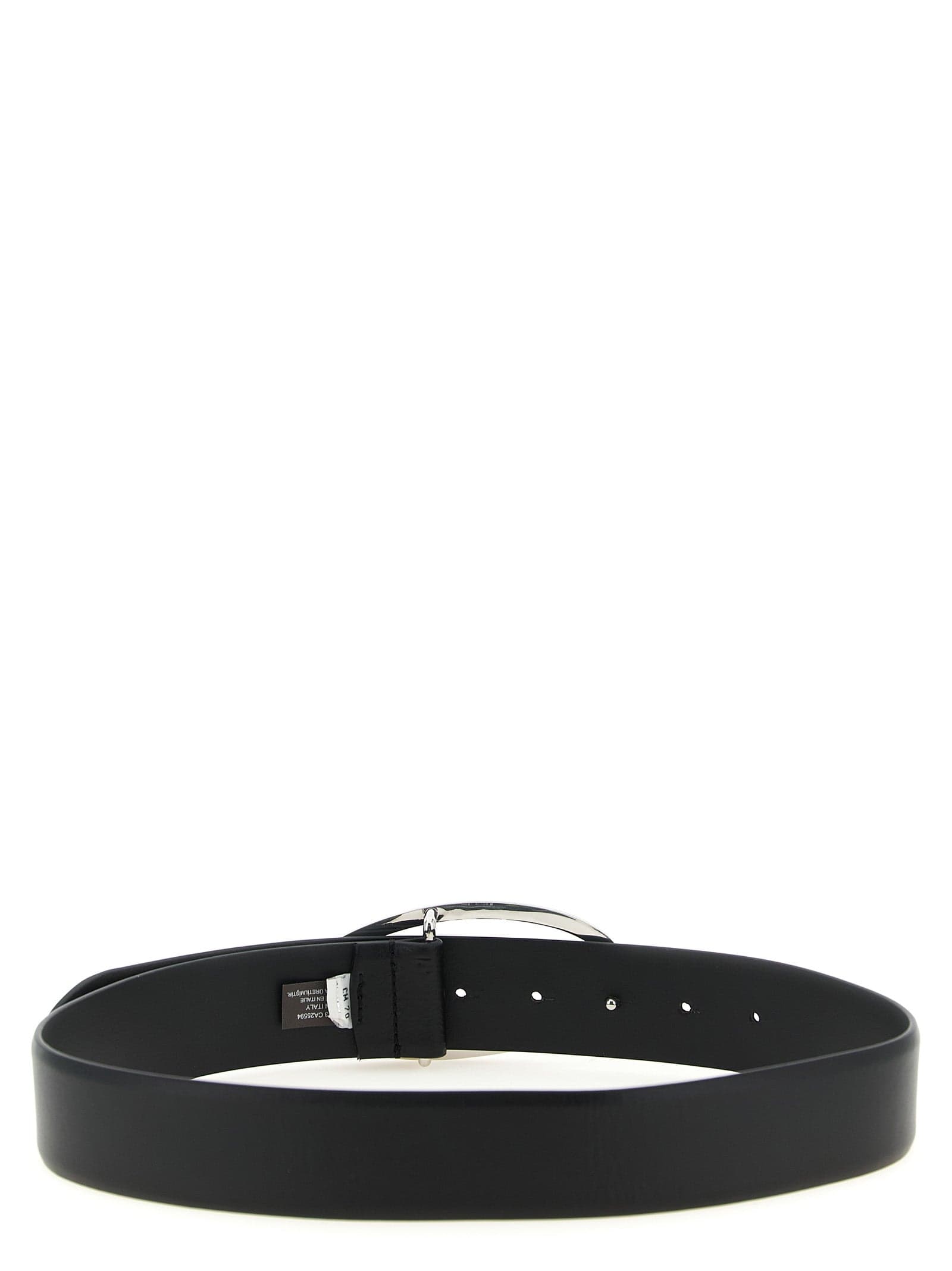Diesel Black Leather Regular Belt - 3