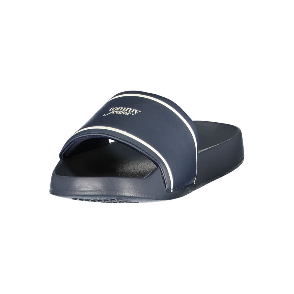 Tommy Hilfiger Blue Polyurethane Women's Slipper - 3