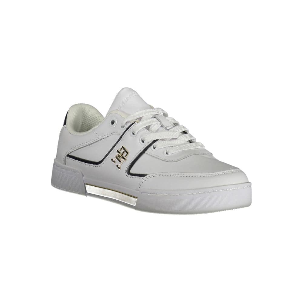 Tommy Hilfiger White Leather Women Sneaker - 2