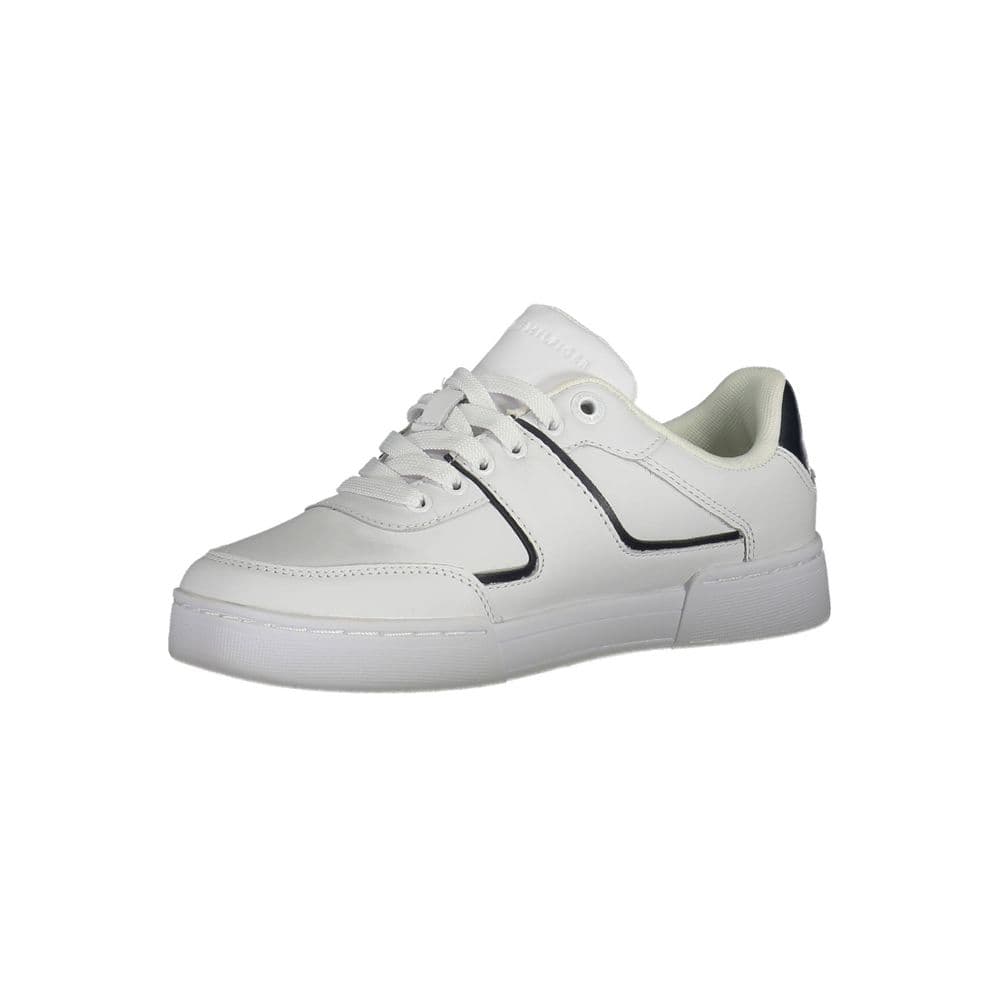 Tommy Hilfiger White Leather Women Sneaker - 3