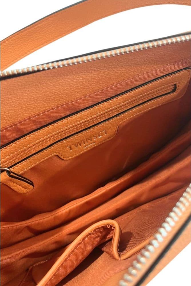 Twinset Orange Polyurethane Women Shoulder Bag - 6
