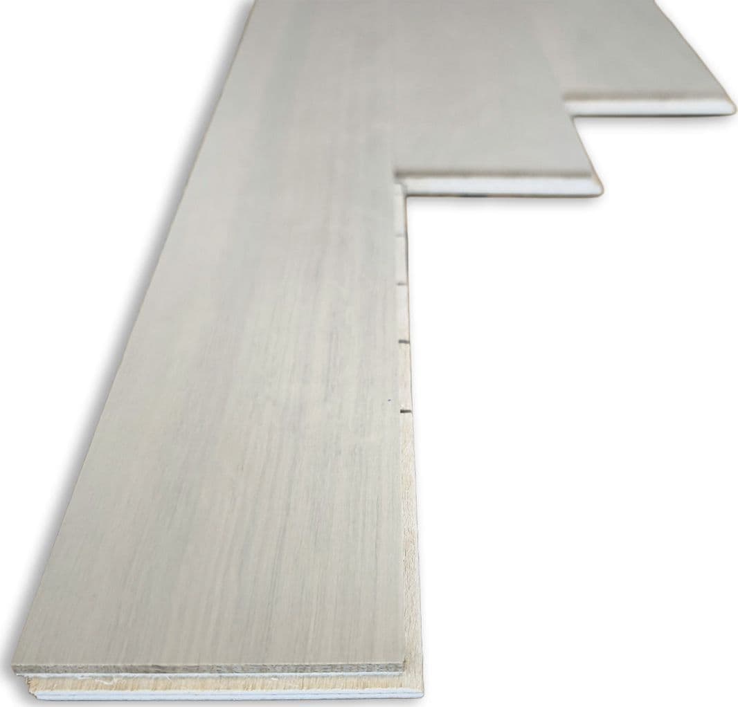 €16,99mq * STOCK GARBELOTTO * Lotto da 12mq di listone Rovere Light Classic spazzolato SBIANCATO SELECT 9x70x700 (3mm nobile) - 3