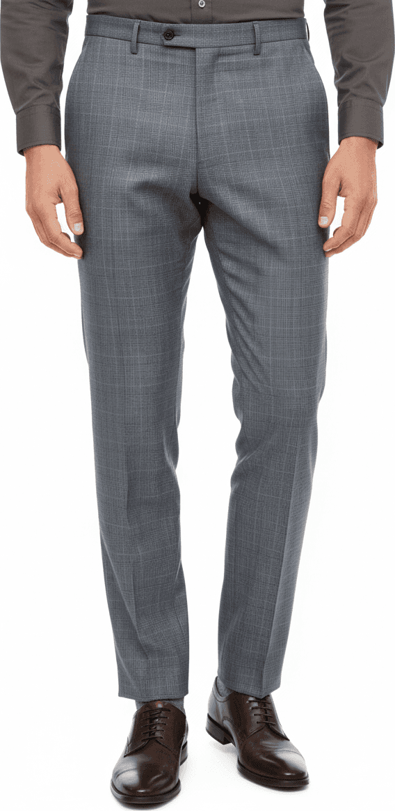 Abito uomo Cantarelli - Tre bottoni 100% pura lana vergine Grigio check Made in Italy - 2
