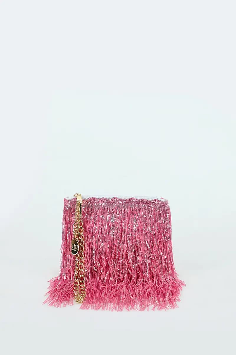 Pochette con frange lurex | PHO Firenze - 2