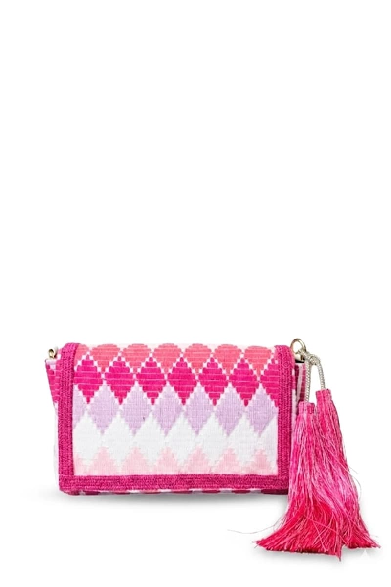 Pochette elegante fantasia con patta e tracolla | PHO Firenze - 3