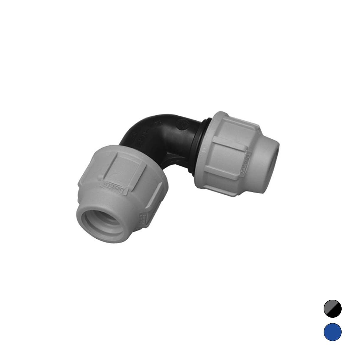 Gomito a 90° Ikaro Raccordo per Polietilene Ø 40 F - 2