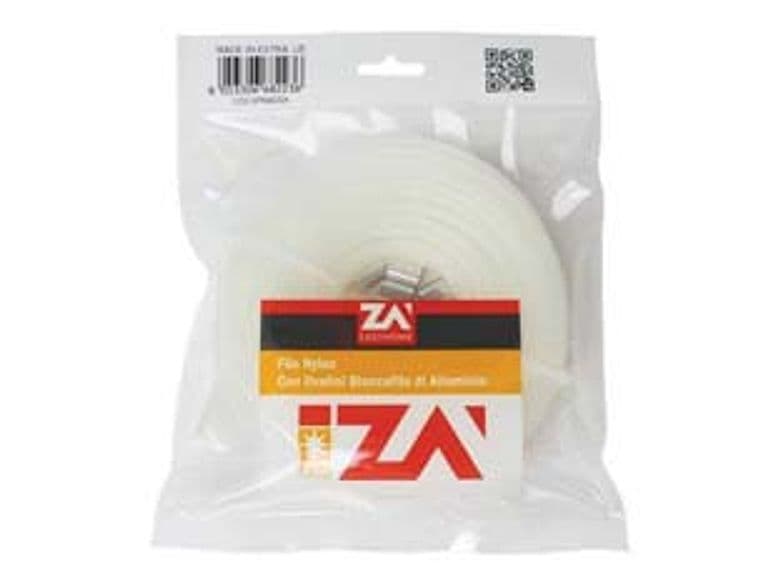 Filo in Nylon 6 + in Alluminio N° 4 Ovalini Ø 4 mm MMX20MT. in Bliste