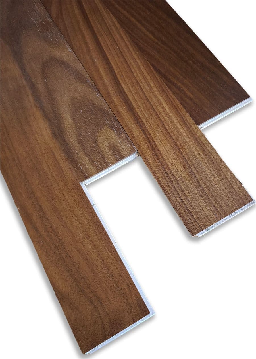 €28,99mq * STOCK GARBELOTTO * Lotto da 47mq di listone prefinito liscio STONALIZZATO spazzolato verniciato AFRORMOSIA Light Classic SELECT 9x70x400/600 (3mm nobile) - 4
