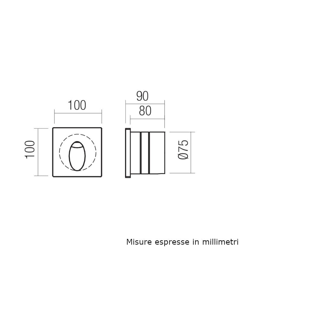 Segnapasso led Redo Group BAST 91199 91200 IP65 cemento - 6