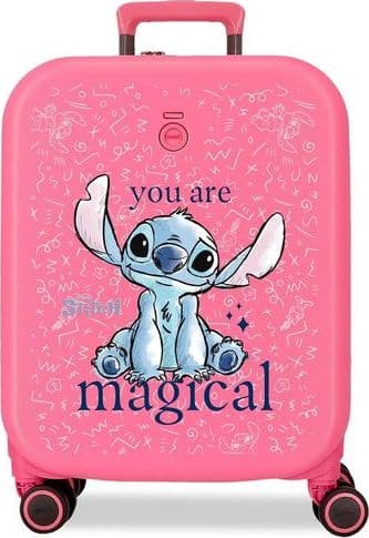 Trolley Joumma Bags 55cm in ABS Stitch You are Magical Fucsia