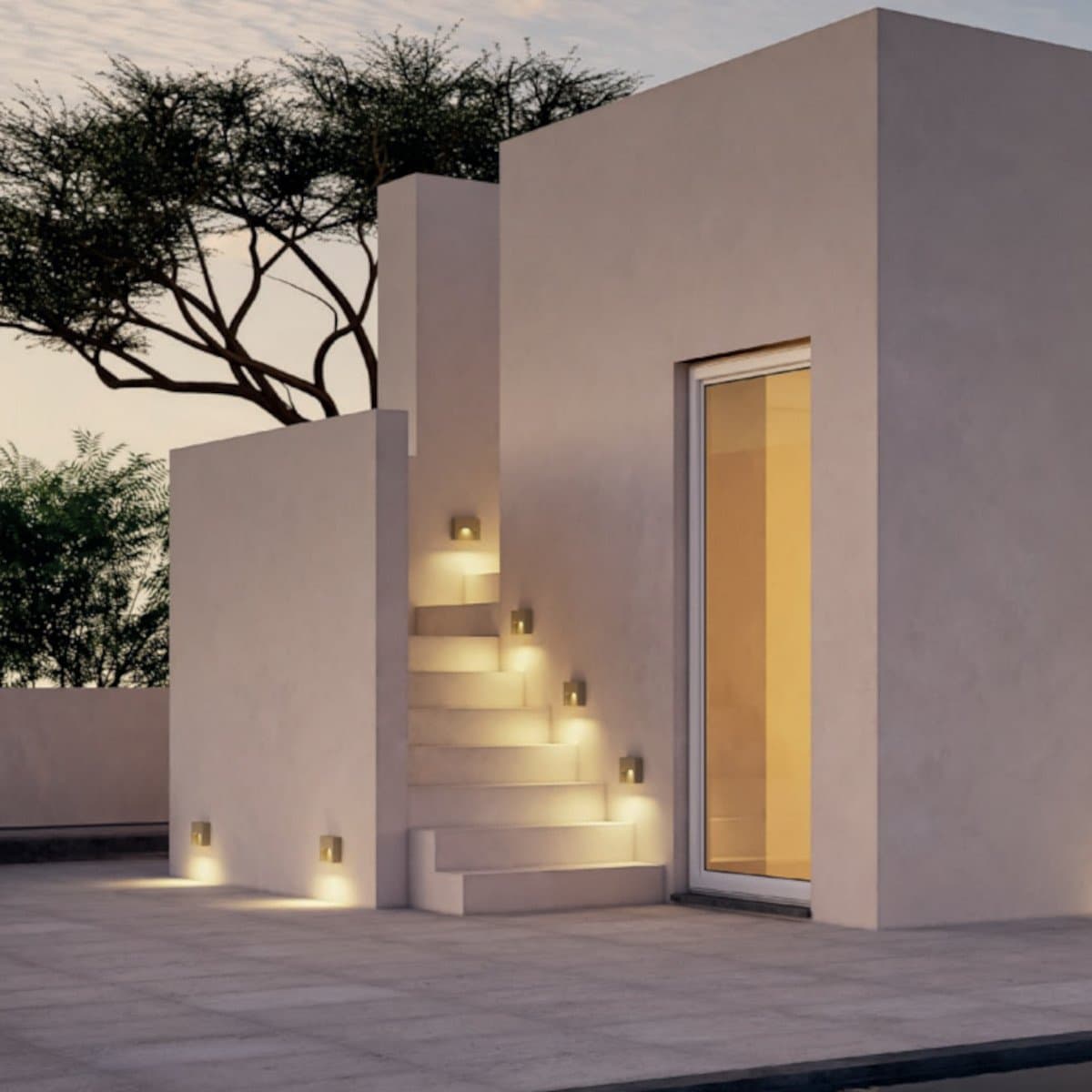 Segnapasso led Redo Group SASHI 90994 90995 90996 IP65 cemento - 5