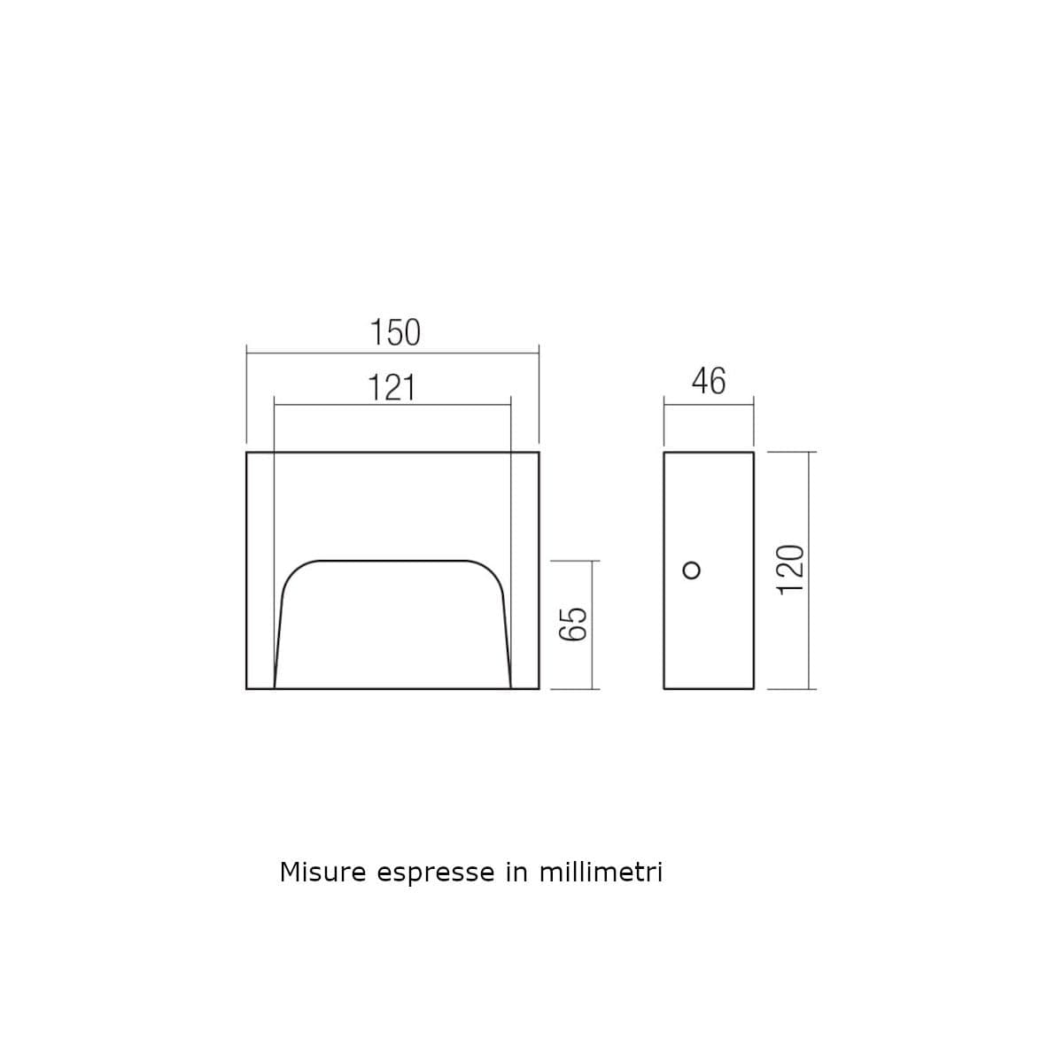 Segnapasso led Redo Group SASHI 90994 90995 90996 IP65 cemento - 9