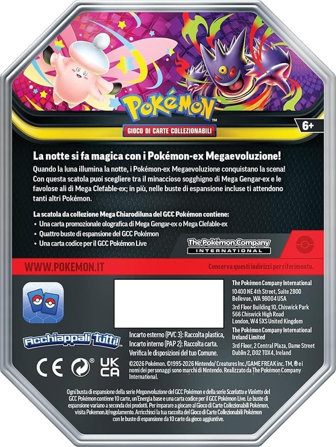 Pokemon - Tin da Collezione Pokemon Chiarodiluna Mega Gengar (1 pz) - 2