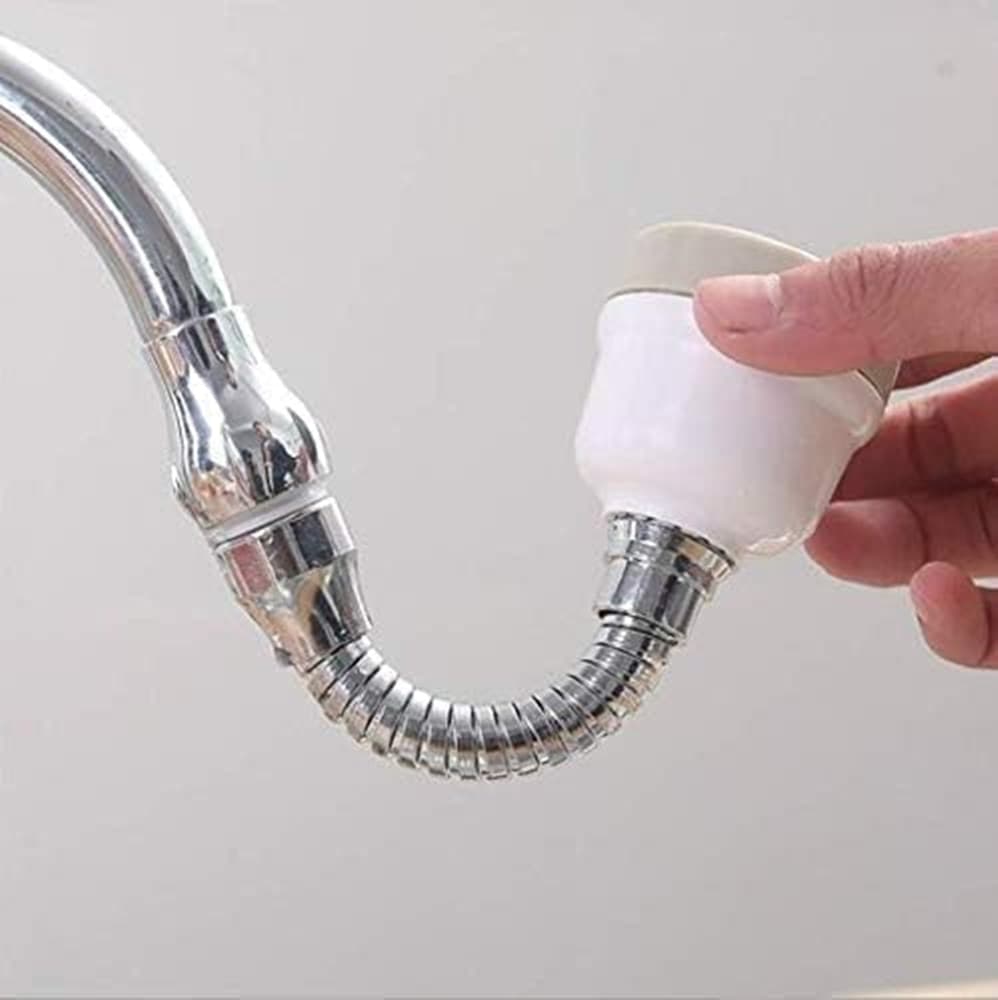 AERATORE RUBINETTO CUCINA REGOLABILE ADATTATORE DOCCETTA GIREVOLE SPRUZZATORE ANTI-SCHIZZI - 2