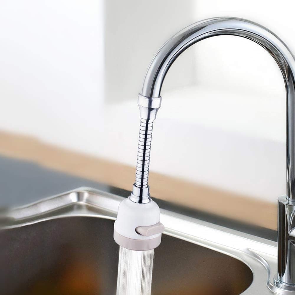 AERATORE RUBINETTO CUCINA REGOLABILE ADATTATORE DOCCETTA GIREVOLE SPRUZZATORE ANTI-SCHIZZI - 5