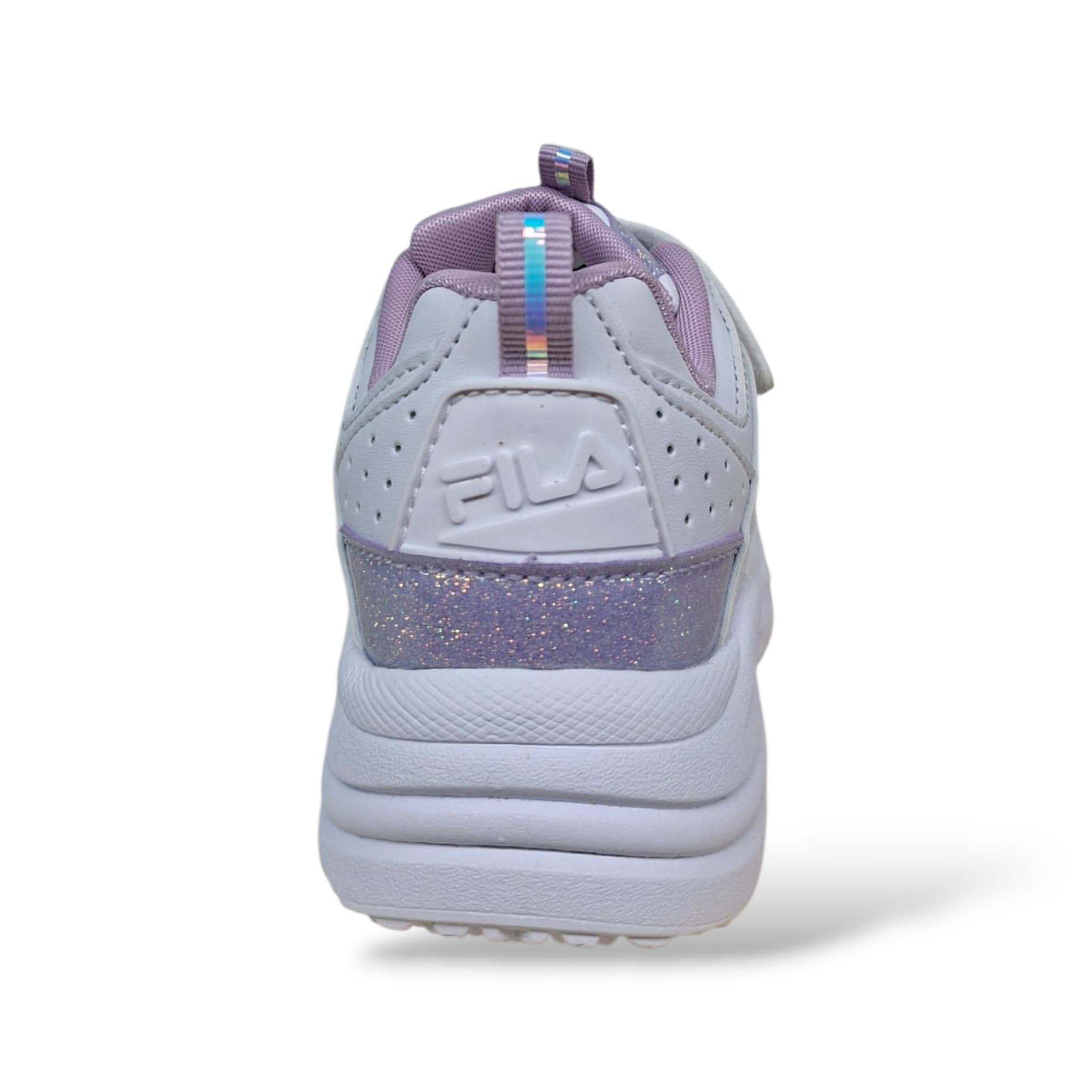 FILA Skye Sneakers Bambine Ragazze Bianco Lilla | Taglia 28-35 | Pelle Velcro | Scarpetteria Gica - 3