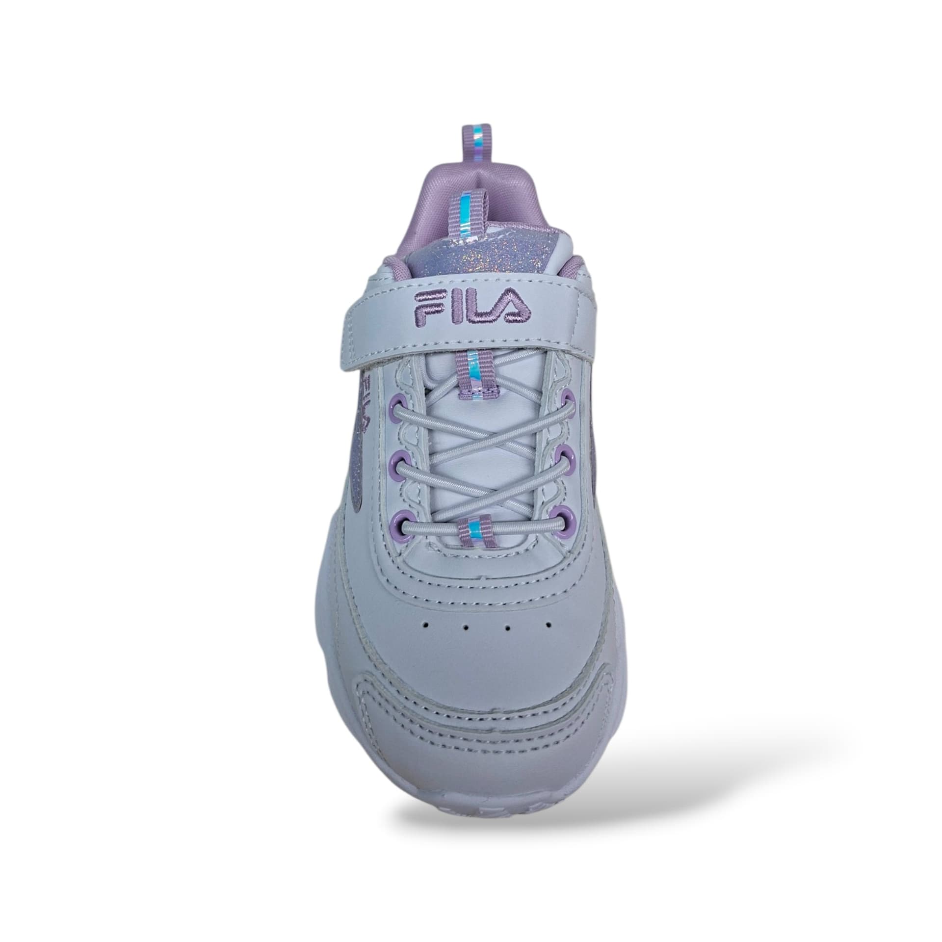 FILA Skye Sneakers Bambine Ragazze Bianco Lilla | Taglia 28-35 | Pelle Velcro | Scarpetteria Gica - 4