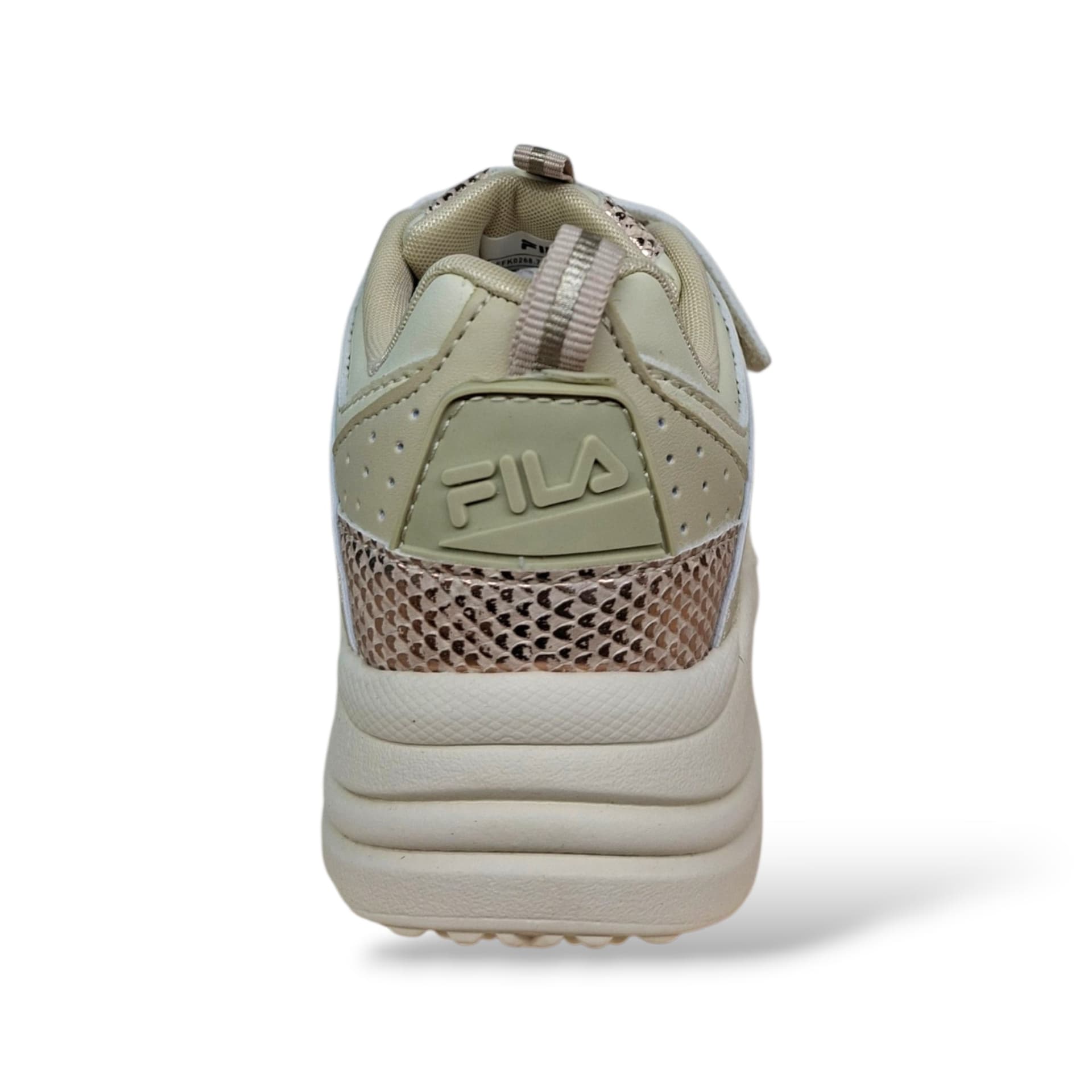 FILA Skye Sneakers Bambine Ragazze Beige Cipria | Taglia 28-35 | Pelle Velcro | Scarpetteria Gica - 3