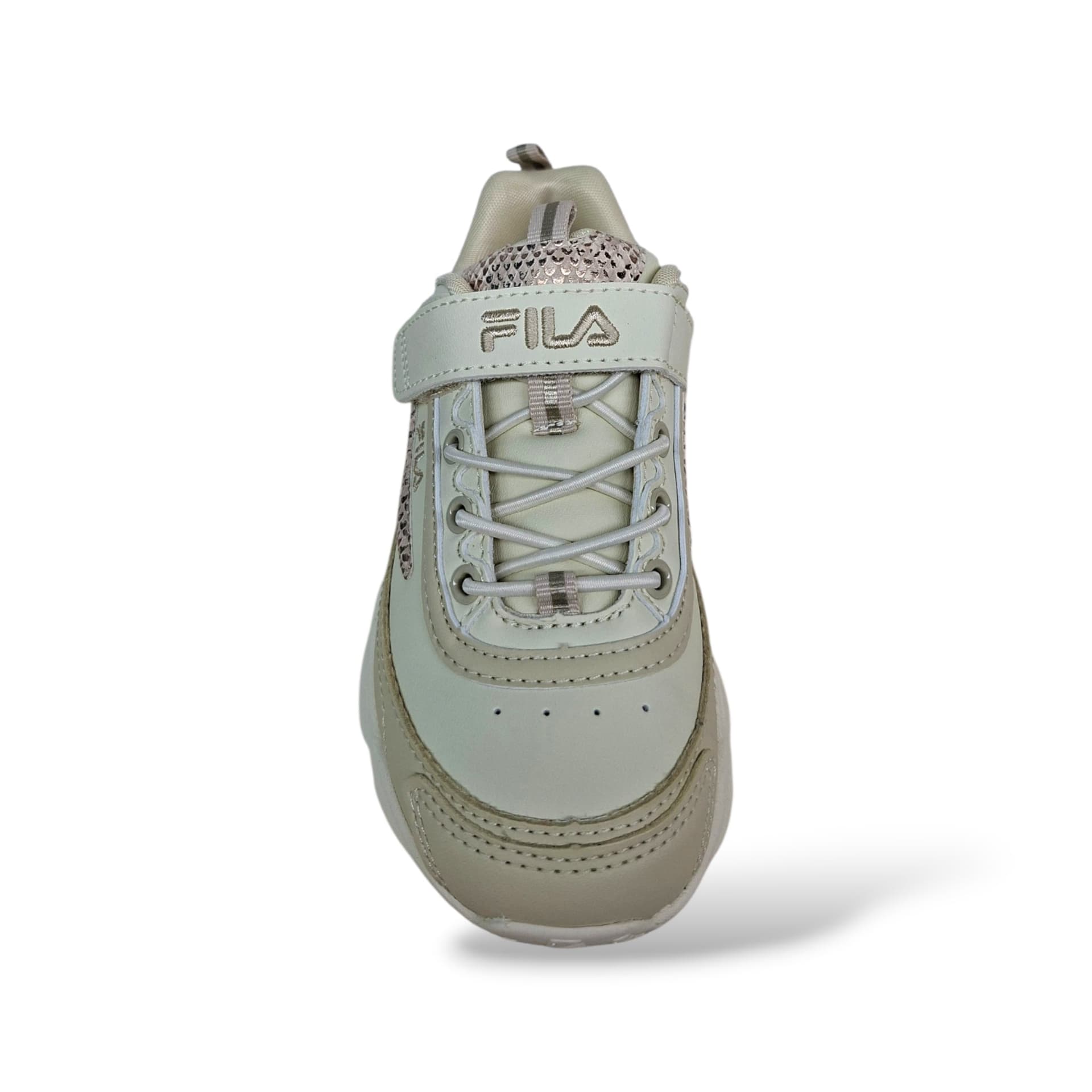 FILA Skye Sneakers Bambine Ragazze Beige Cipria | Taglia 28-35 | Pelle Velcro | Scarpetteria Gica - 4