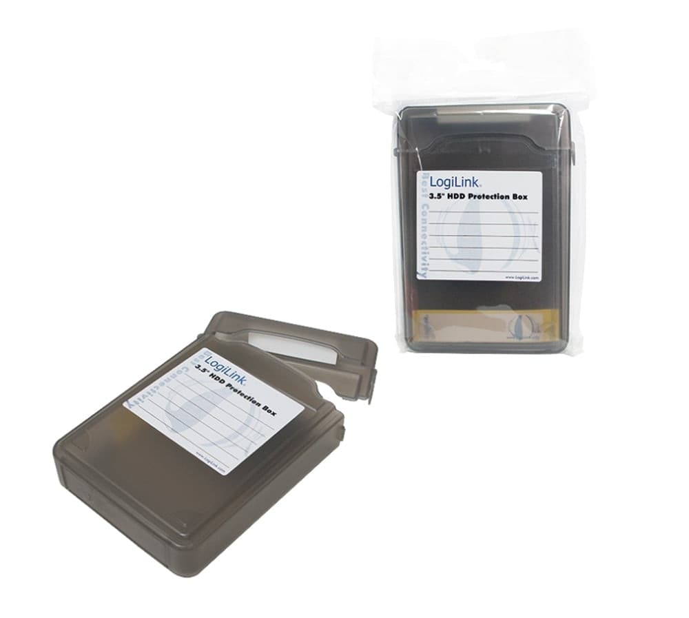 Scatola di Protezione per 1 HDD 3,5'' Nero Trasparente - 4
