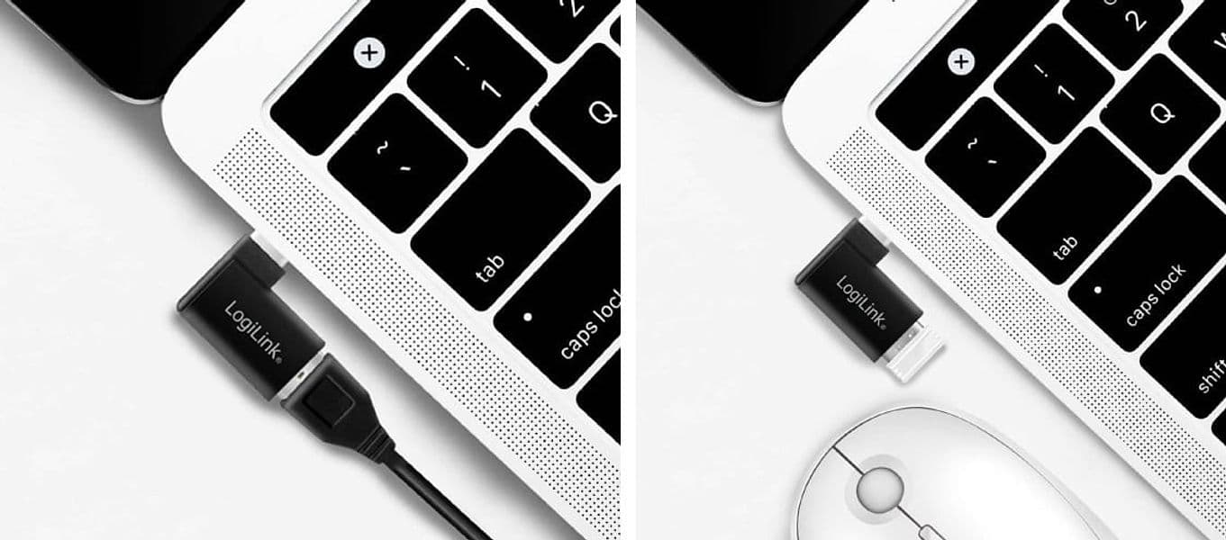 Adattatore USB 3.2 Gen.1 USB-C&trade Maschio/A Femmina 90&deg - 3