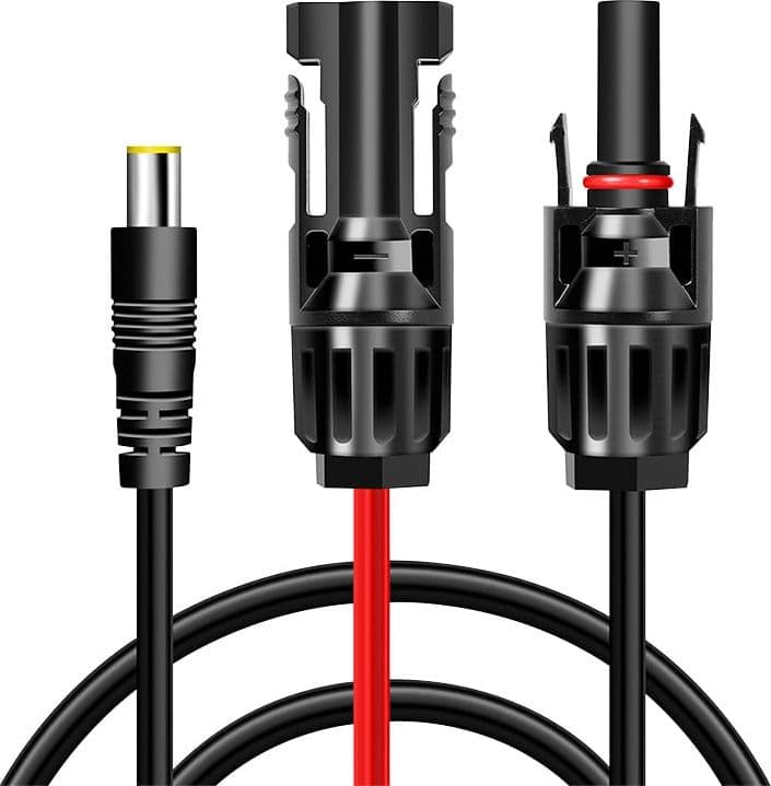 Cavo Adattatore Pannello Solare DC7909/M a 2x MC4/MF Rame Nero/Rosso 1,8m - 2