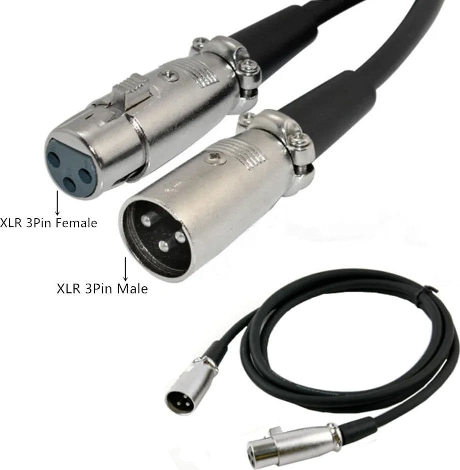 Cavo prolunga XLR Cannon 2 mt. col. Nero - 2