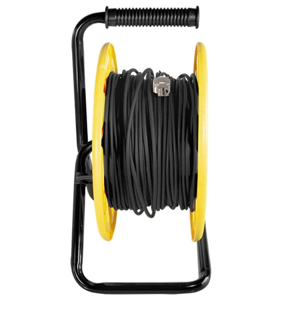 Cavo Patch Cat.7 Plug RJ45 S/FTP TPE con Avvolgicavo 60m Nero - 5
