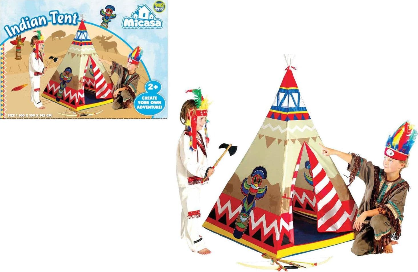 Tenda Indiani 100X100X142cm