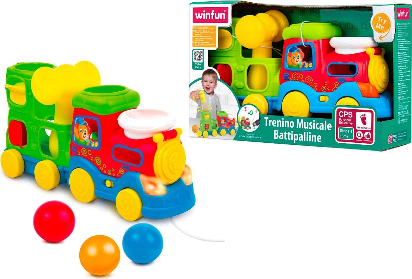 Trenino Musicale Battipalline Luci Suoni - 2