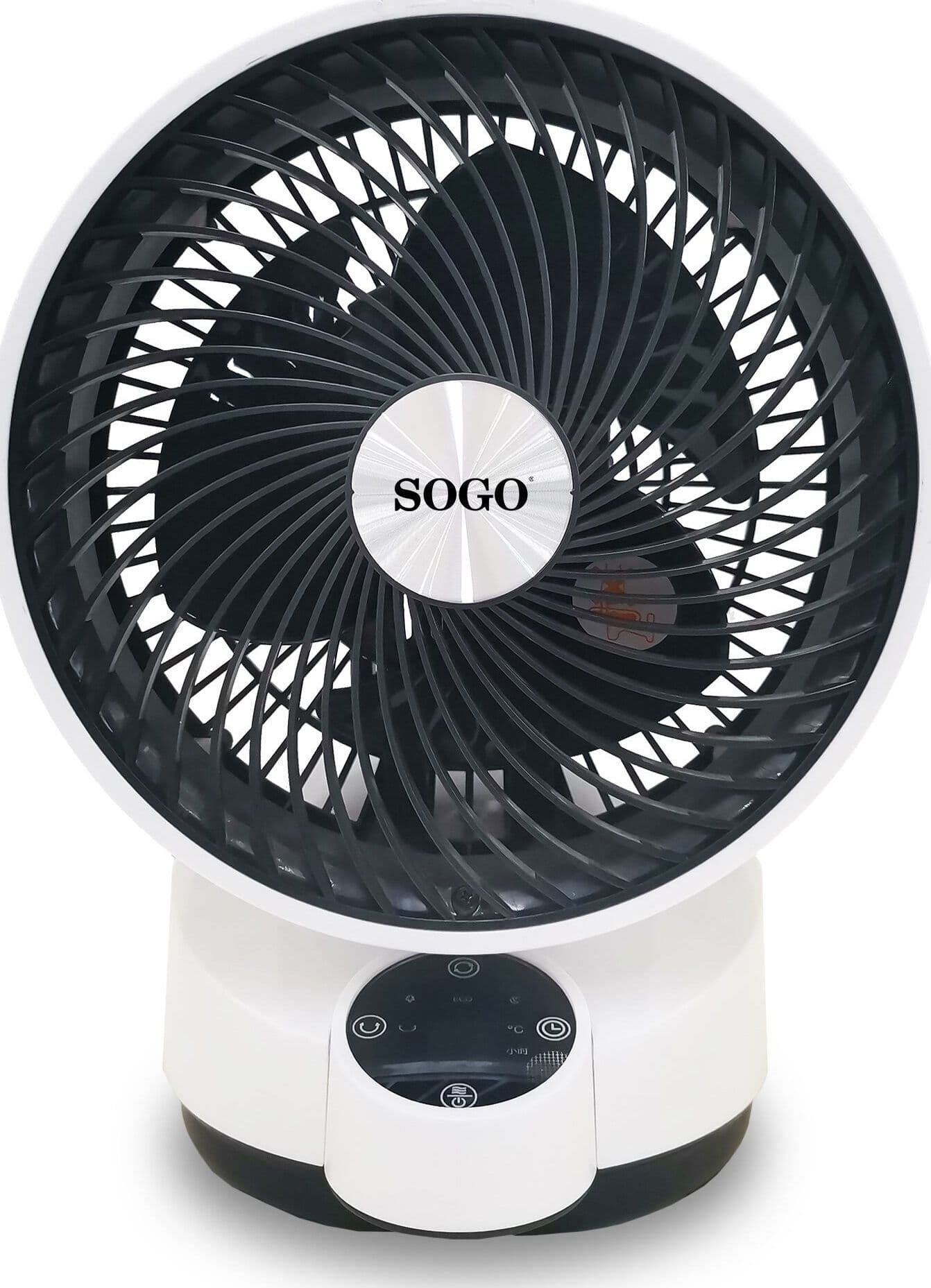 Ventilatore Circolatore d’Aria SOGO da Tavolo 25 cm 50W con Display Digitale e 3 Modalità - 5