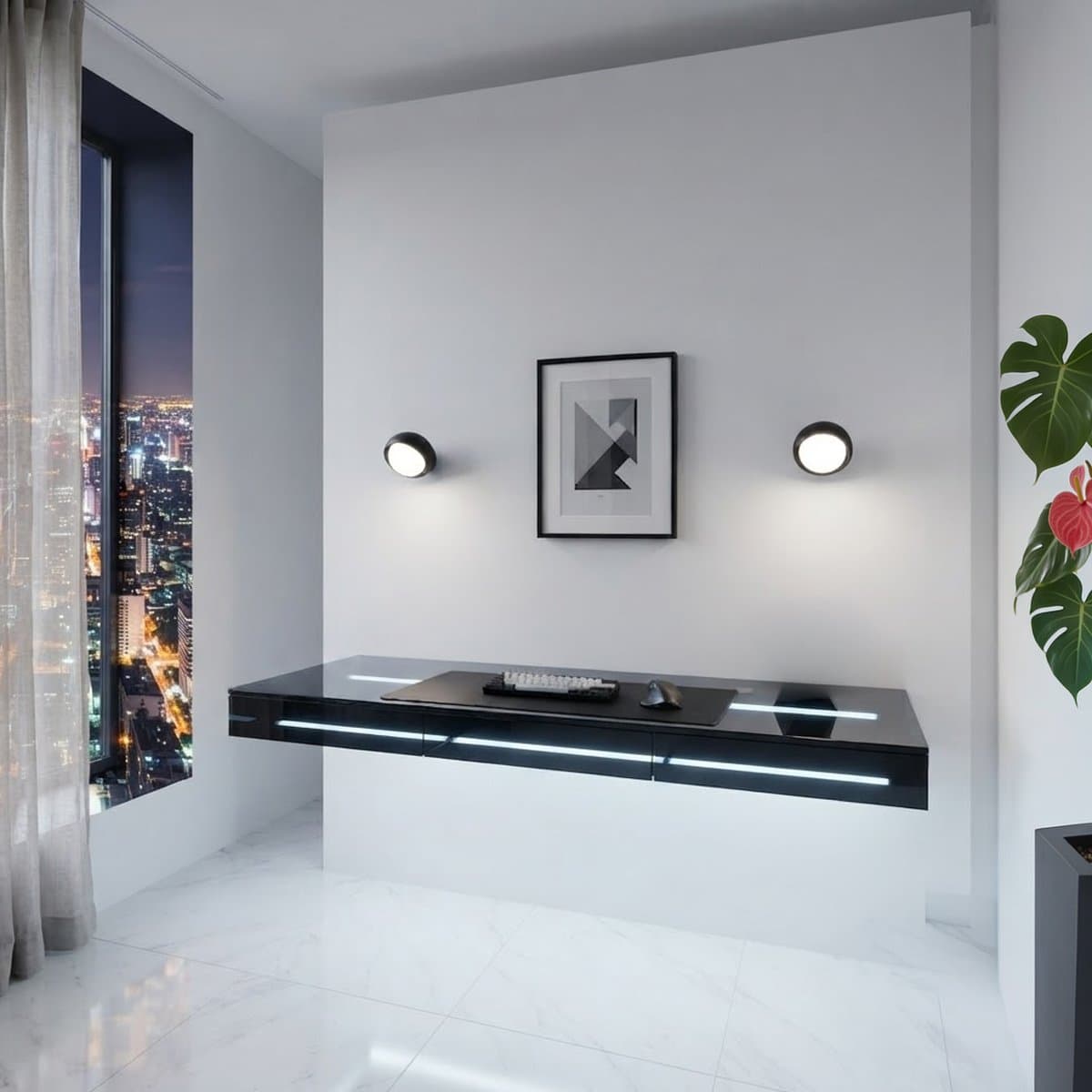 Applique vetro soffiato grigio Ideal Lux BLOOM 366562 E27 LED - 2