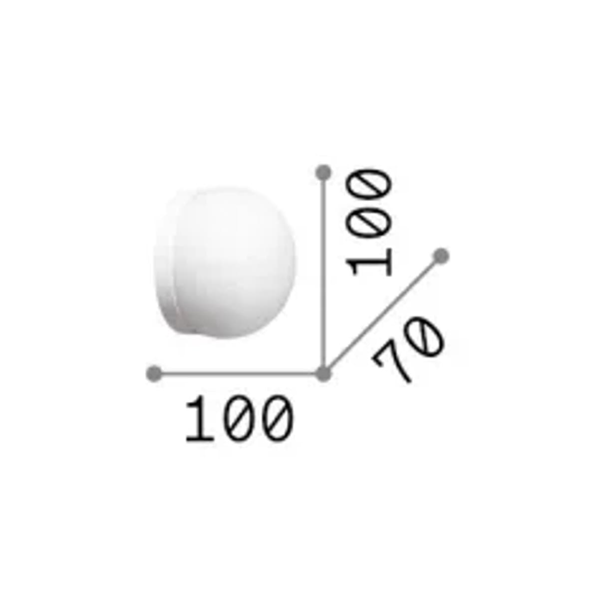 Applique vetro soffiato bianco Ideal Lux COTTON 352312 GX53 LED - 4