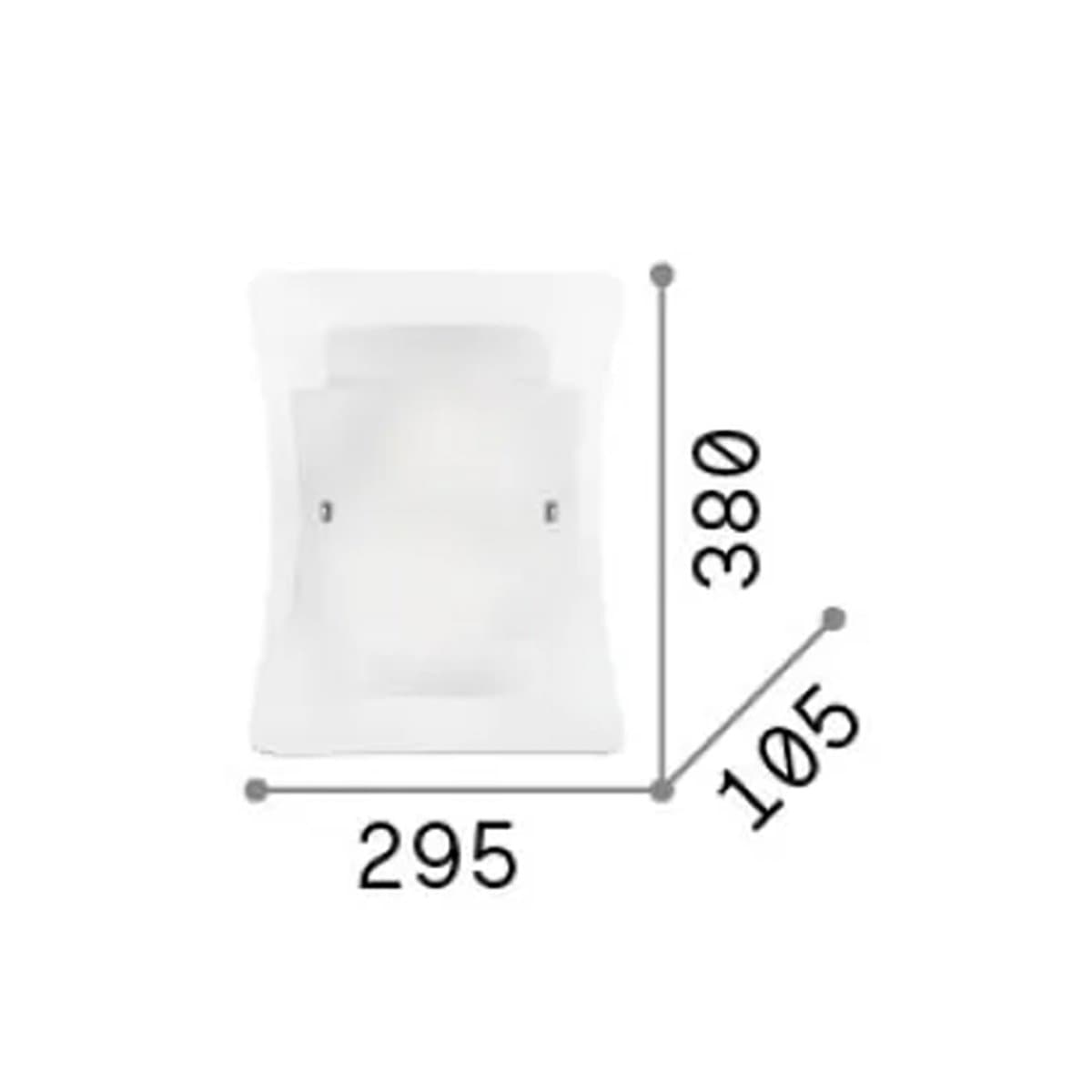 Applique vetro bianco Ideal Lux TRIPLO 026480 E27 LED - 5