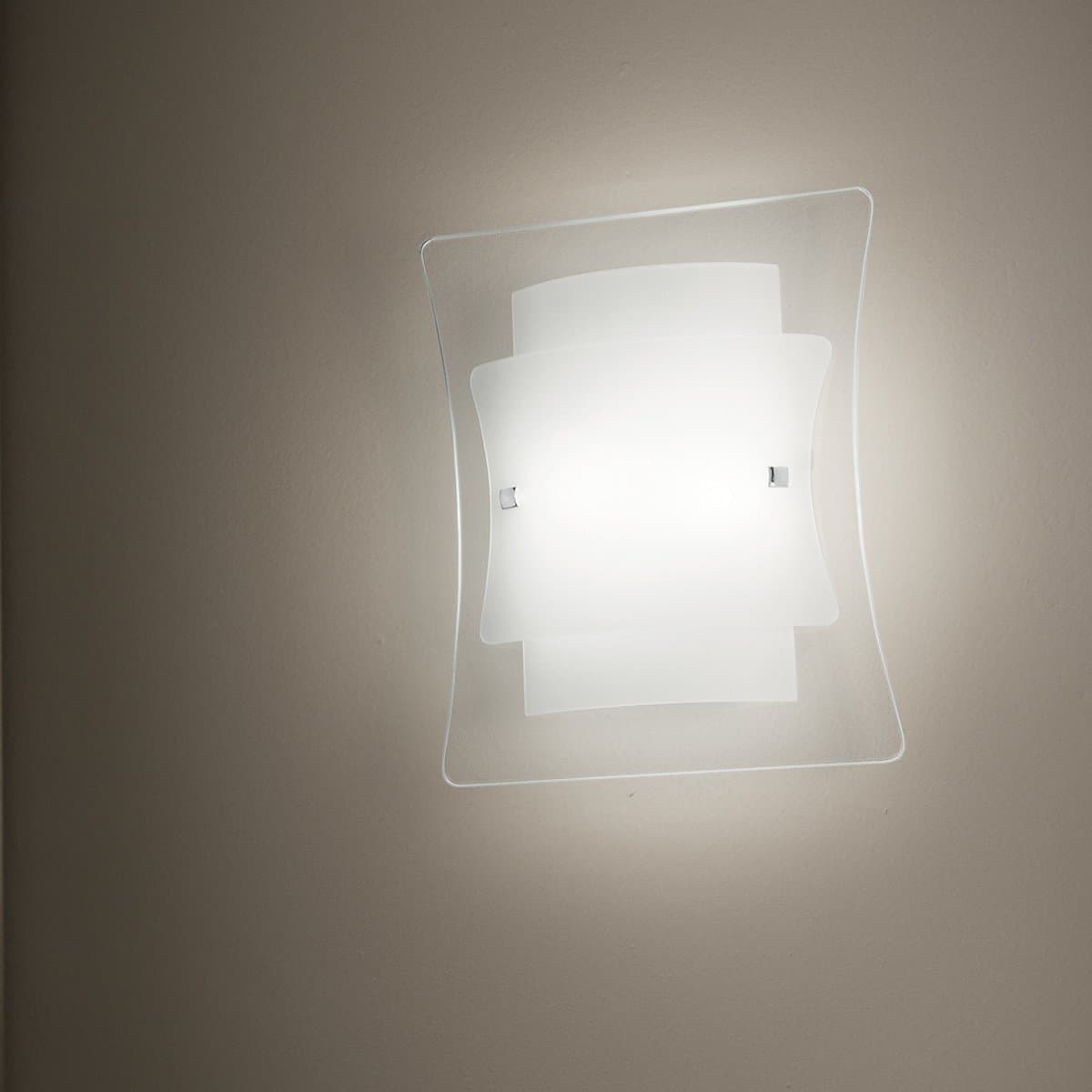 Applique vetro bianco Ideal Lux TRIPLO 026473 E27 LED - 4