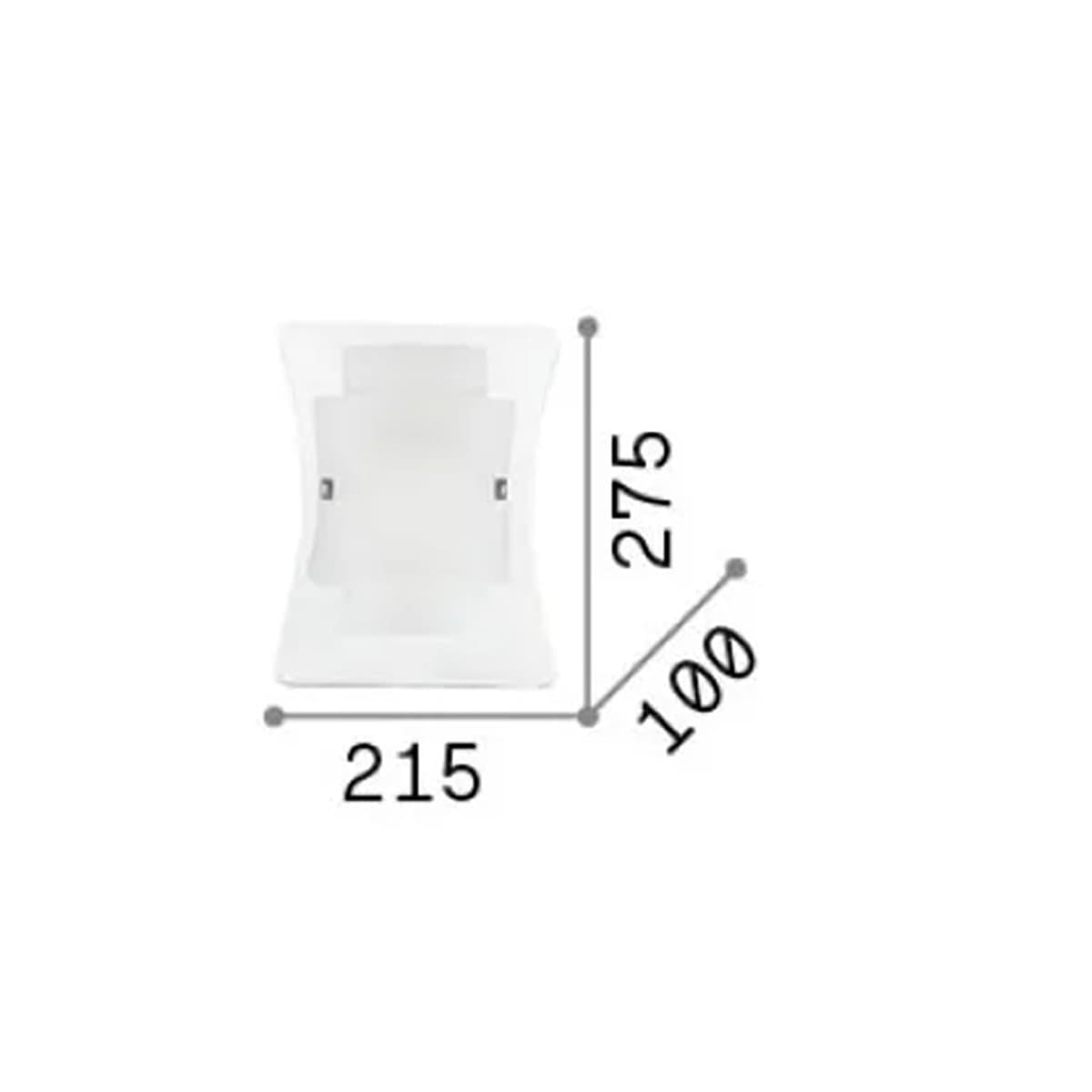 Applique vetro bianco Ideal Lux TRIPLO 026473 E27 LED - 6