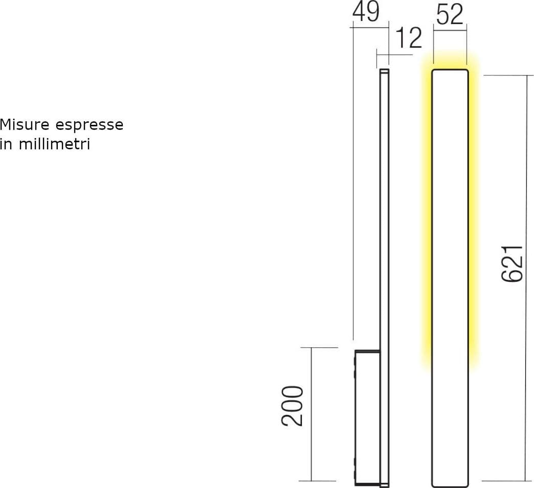 Applique led Redo Group REFLEXA small 1 IP54 alluminio - 7