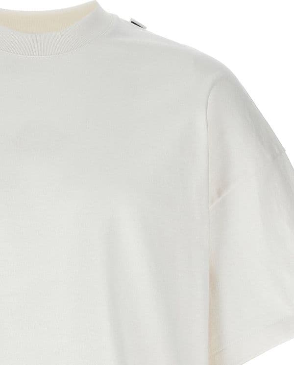 Jil Sander JIL SANDER T-shirt in cotone avorio - 3