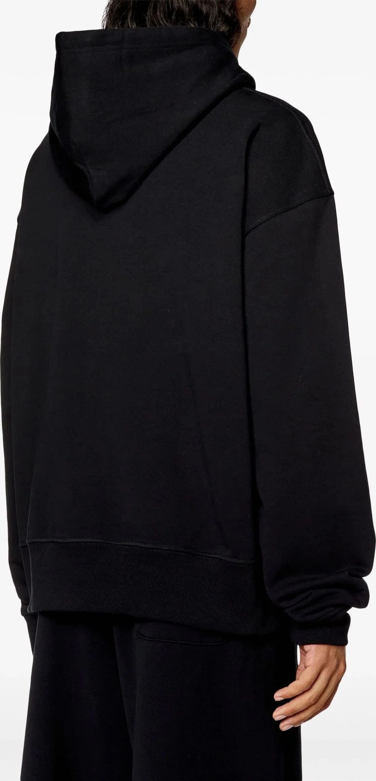 DIESEL  Felpa Nero con Cappuccio e Dettagli Logo - 3