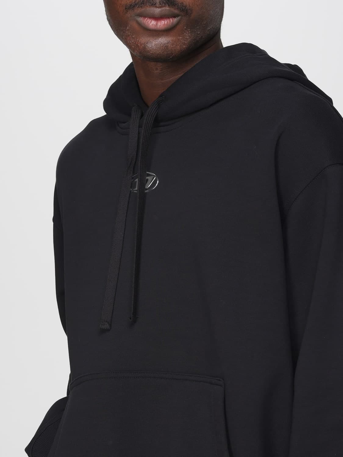 DIESEL  Felpa Nero con Cappuccio e Dettagli Logo - 6