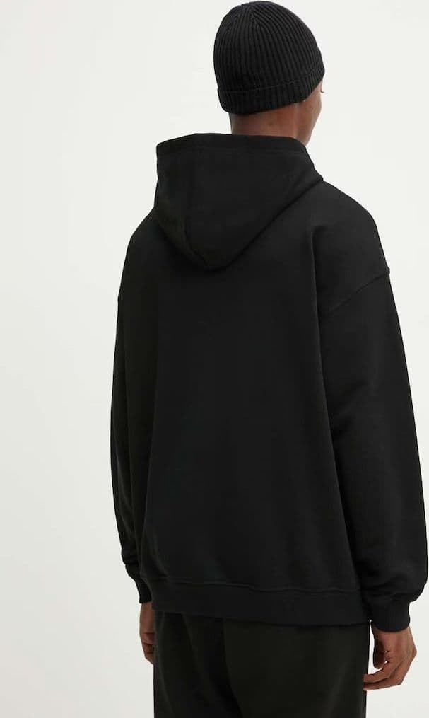 DIESEL  Felpa Nero con Cappuccio e Logo - 3