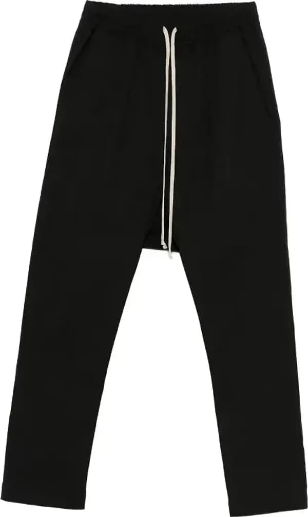 Rick Owens  Pantaloni Verde Bosco con Tasche e Coulisse - 2