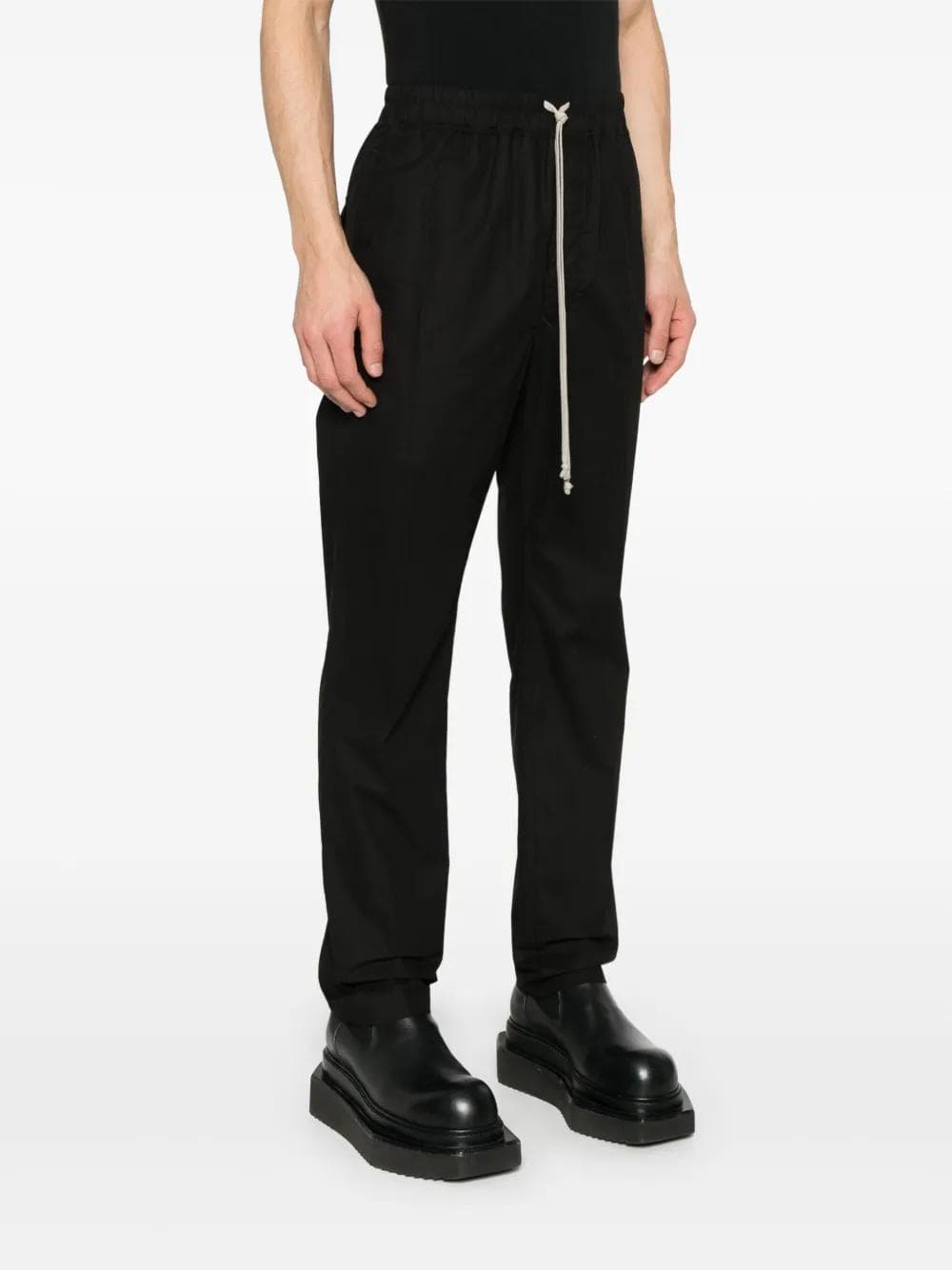 Rick Owens  Pantaloni Verde Bosco con Tasche e Coulisse - 3