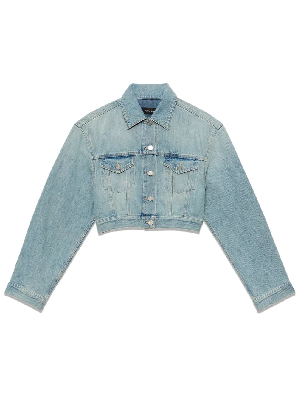 PURPLE BRAND  Giacca denim crop – INDIGO