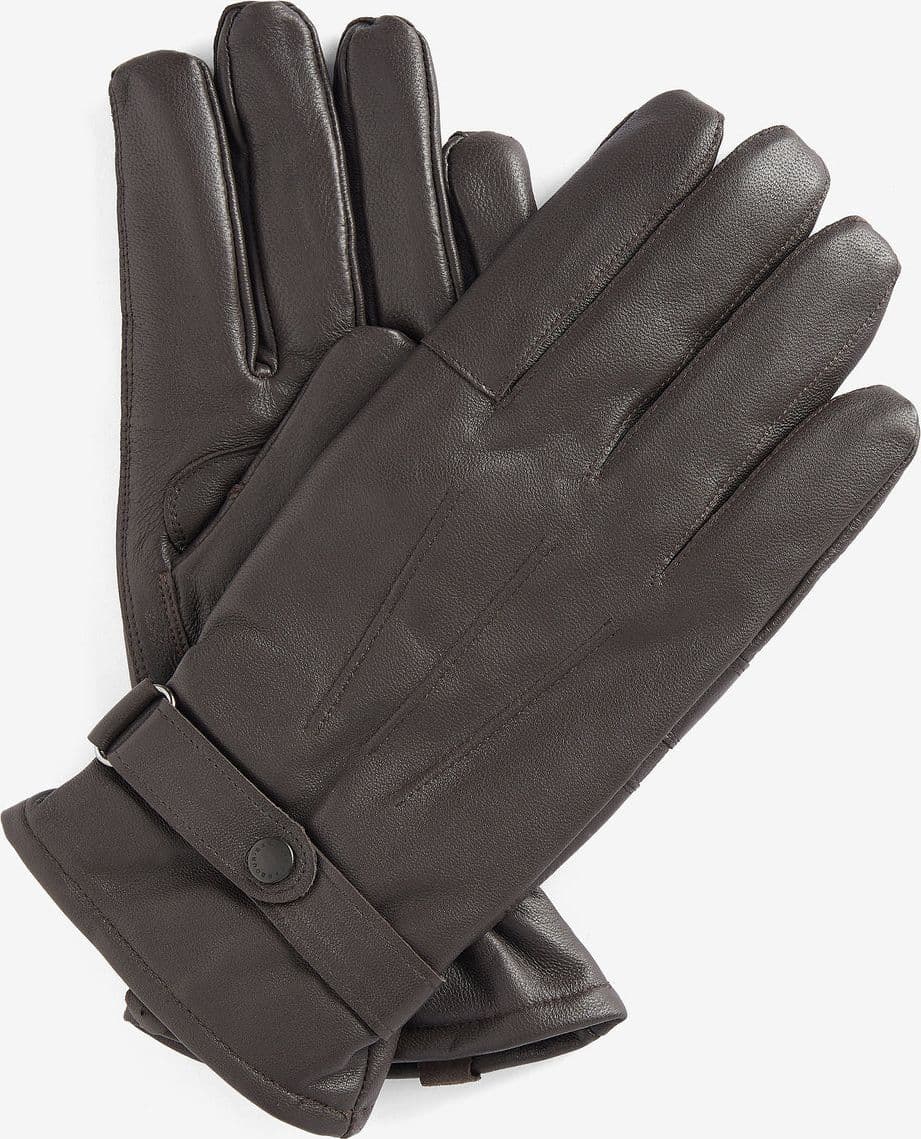 BARBOUR  Guanti in pelle brunita - 3