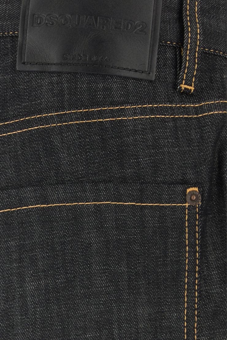 DSQUARED2 DSQUARED Jeans dalla gamba ampia Loose in denim stretch nero - 2